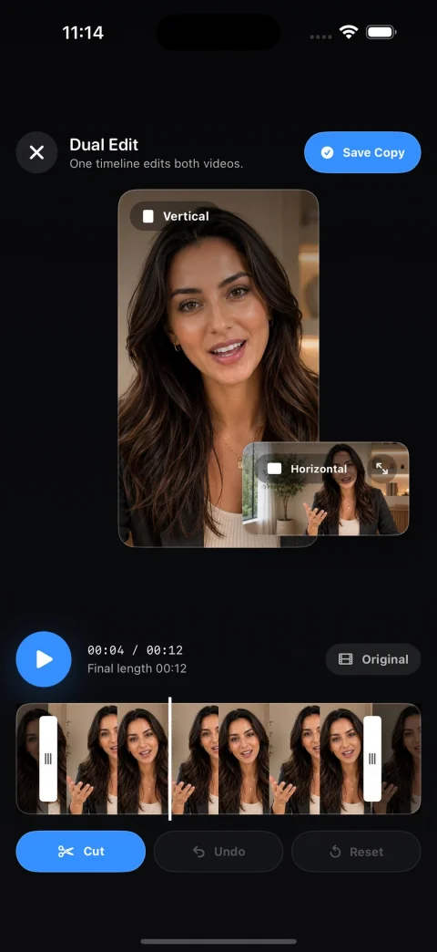 Frame Pair paired video editor